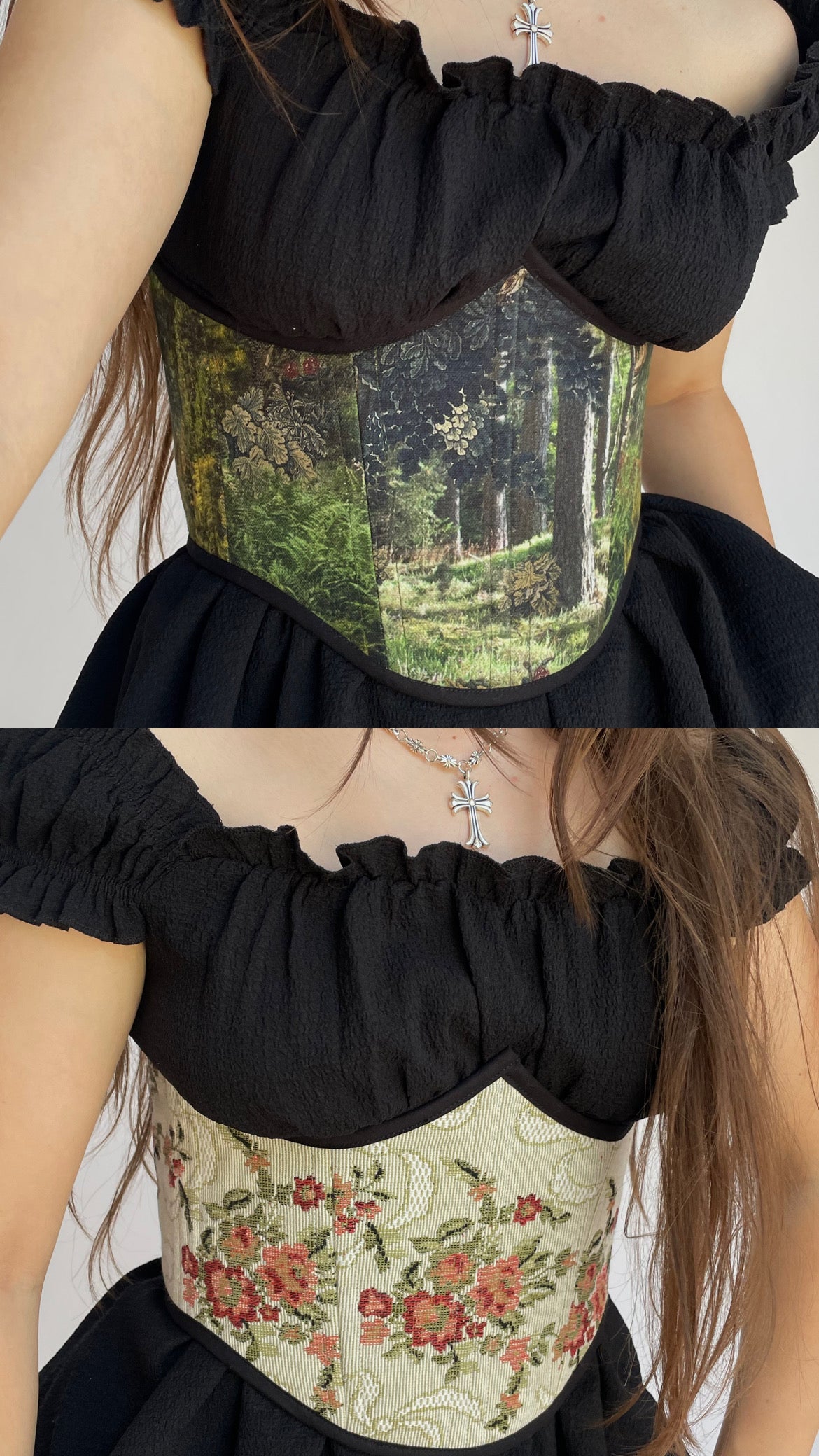 2 in 1 underbust corset