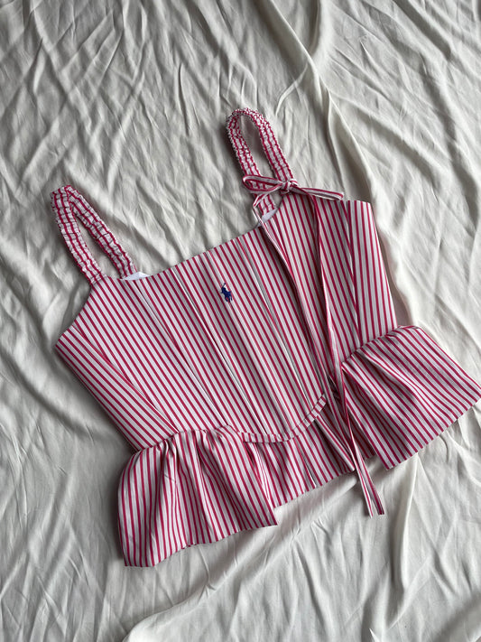 Upcycled Polo corset, M