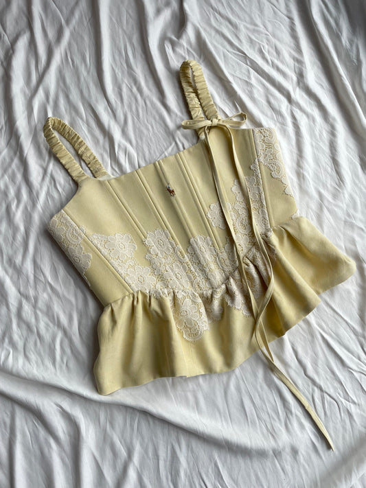 Upcycled Polo corset, M-L